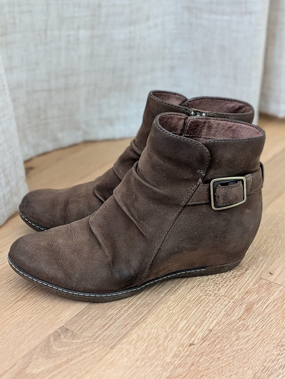 Dansko Lia Ankle Booties Mushroom Brown | EU 37 | US 6.5-7